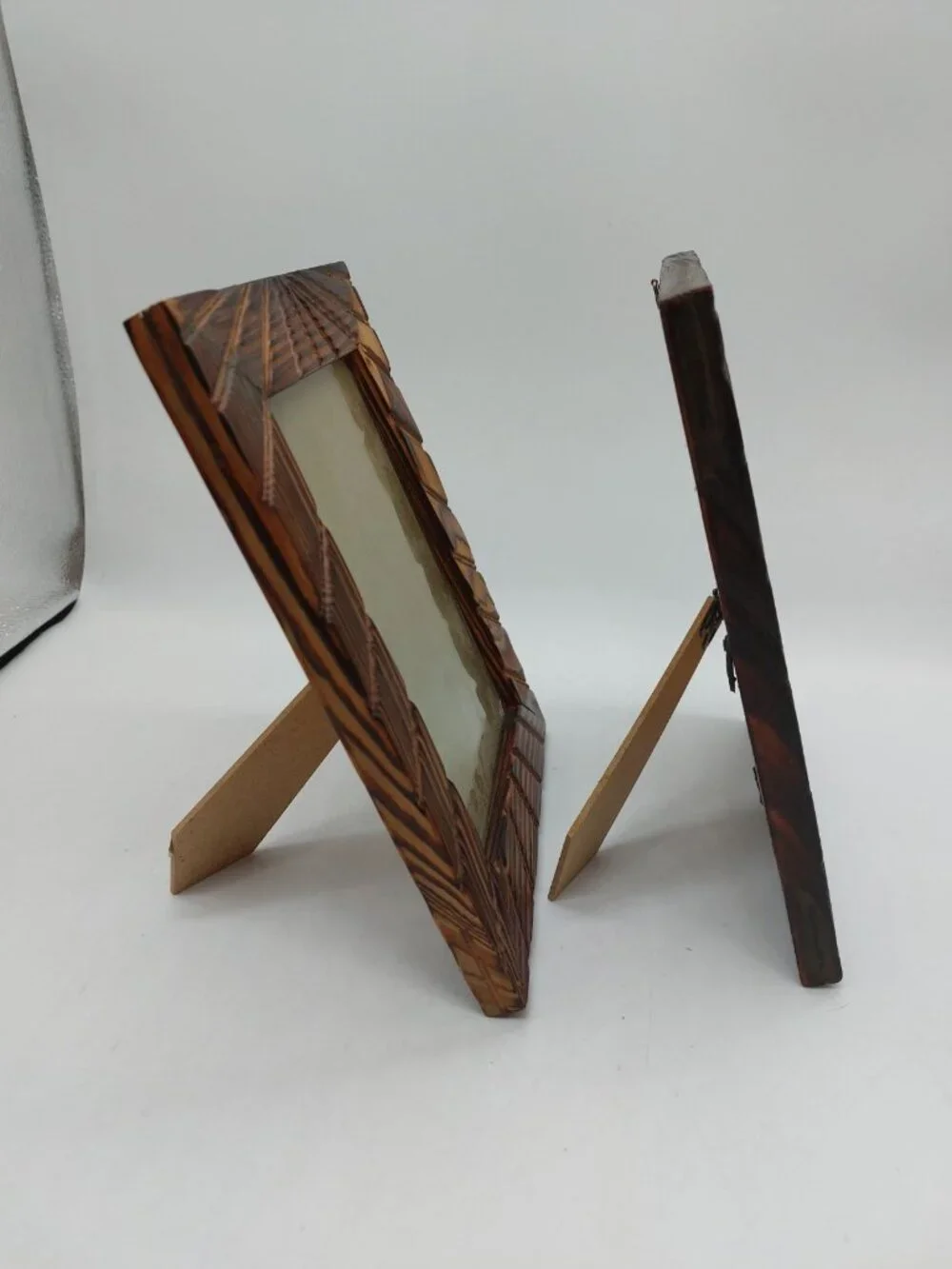 Artmark Chicago Wood Photo Frame Set Of 2 Carved Look